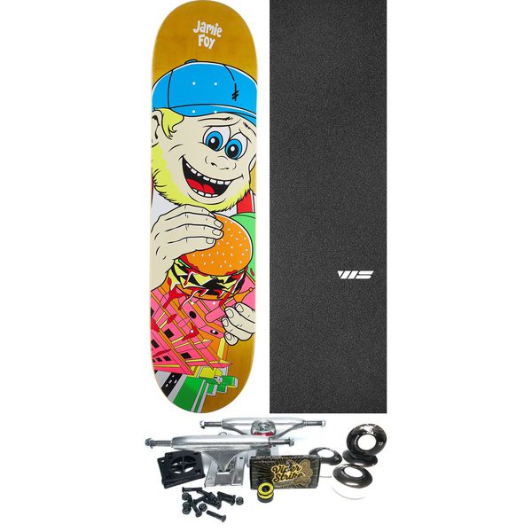 Deathwish Skateboards Jamie Foy King Foy Skateboard Deck - 8" x 31.5" - Complete Skateboard Bundle